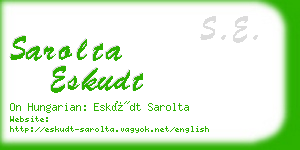 sarolta eskudt business card